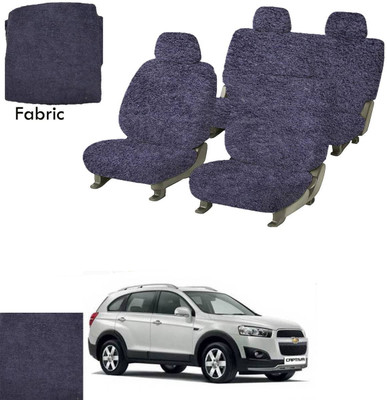 Crokrok Fabric Car Seat Cover For Chevrolet Captiva(Front Detachable Headrest, Mono Back Seat, With Back Seat Arm Rest, 5 Seater, 2 Back Seat Head Rests)