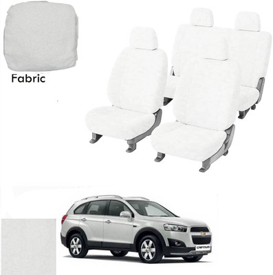 Crokrok Fabric Car Seat Cover For Chevrolet Captiva(Front Detachable Headrest, Mono Back Seat, With Back Seat Arm Rest, 5 Seater, 2 Back Seat Head Rests)