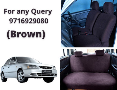 Atist Cotton Car Seat Cover For Hyundai Accent(5 Seater)