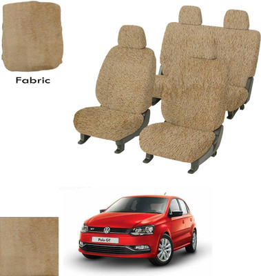 Crokrok Fabric Car Seat Cover For Volkswagen Polo GT(Front Detachable Headrest, Mono Back Seat, With Back Seat Arm Rest, 5 Seater, 2 Back Seat Head Rests)