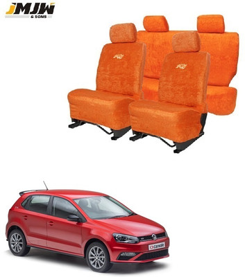 JMJW & SONS Cotton Car Seat Cover For Volkswagen Polo(5 Seater, 2 Back Seat Head Rests)