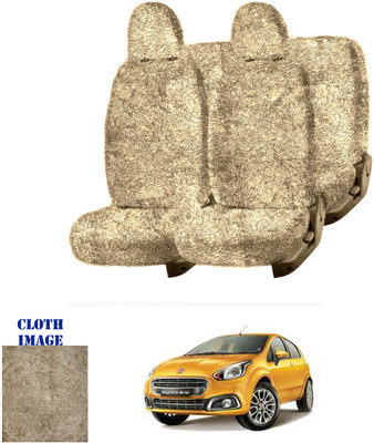 REPLEY Cotton Car Seat Cover For Fiat Punto Evo(Front Detachable Headrest, Without Back Seat Arm Rest, 5 Seater, 2 Back Seat Head Rests)