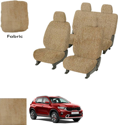 Crokrok Fabric Car Seat Cover For Kia Sonet(Front Detachable Headrest, Mono Back Seat, With Back Seat Arm Rest, 5 Seater, 2 Back Seat Head Rests)