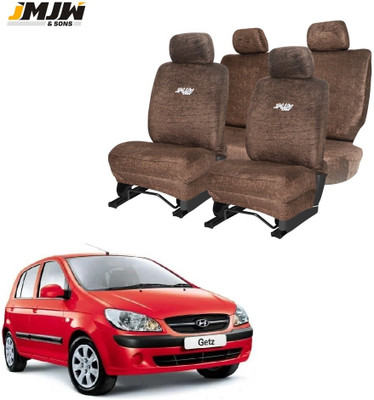 JMJW & SONS Cotton Car Seat Cover For Hyundai Getz(Front Detachable Headrest, Mono Back Seat, Without Back Seat Arm Rest, 5 Seater)