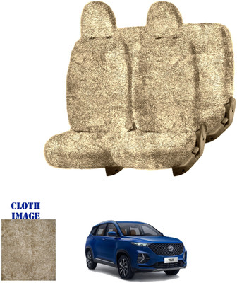 REPLEY Cotton Car Seat Cover For MG Hector Plus(Front Detachable Headrest, Without Back Seat Arm Rest, 7 Seater, 2 Back Seat Head Rests)