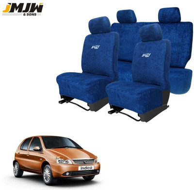 JMJW & SONS Cotton Car Seat Cover For Tata Indica(Front Detachable Headrest, Mono Back Seat, Without Back Seat Arm Rest, 5 Seater)