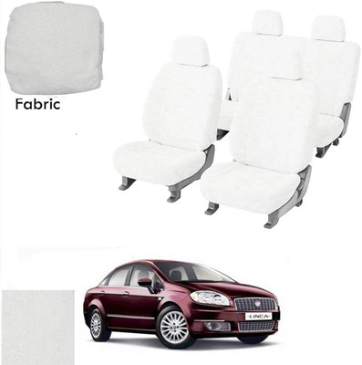 Crokrok Fabric Car Seat Cover For Fiat Linea(Front Detachable Headrest, Mono Back Seat, With Back Seat Arm Rest, 5 Seater, 2 Back Seat Head Rests)