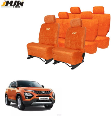 JMJW & SONS Cotton Car Seat Cover For Tata Harrier(All Detachable Headrest, Split Back Seat, With Back Seat Arm Rest, 7 Seater, 3 Back Seat Head Rests)