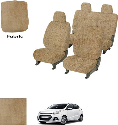 Crokrok Fabric Car Seat Cover For Hyundai i10 Active(Front Detachable Headrest, Mono Back Seat, With Back Seat Arm Rest, 5 Seater, 2 Back Seat Head Rests)