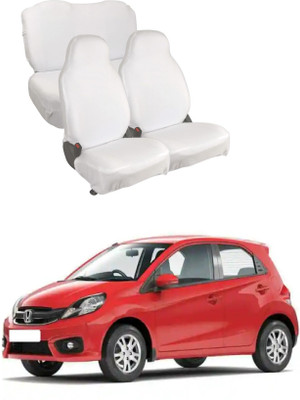 Autoxygen Cotton Car Seat Cover For Honda Brio(Fixed Head Rest, Mono Back Seat, Without Back Seat Arm Rest, 5 Seater, 2 Back Seat Head Rests)