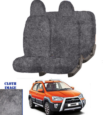 REPLEY Cotton Car Seat Cover For Toyota Etios(Front Detachable Headrest, Without Back Seat Arm Rest, 5 Seater, 2 Back Seat Head Rests)
