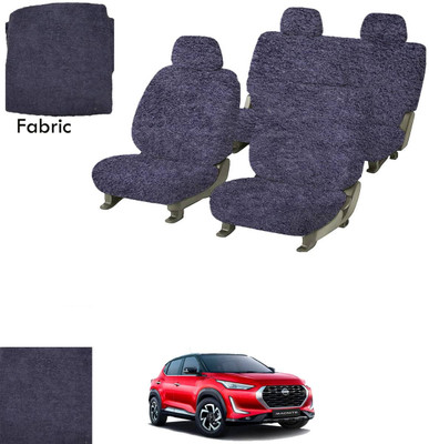 Crokrok Fabric Car Seat Cover For Nissan Magnite(Front Detachable Headrest, Mono Back Seat, With Back Seat Arm Rest, 5 Seater, 2 Back Seat Head Rests)