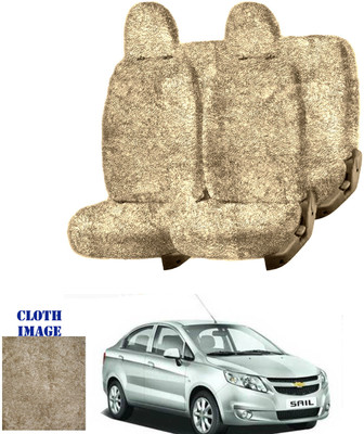 REPLEY Cotton Car Seat Cover For Chevrolet Sail(Front Detachable Headrest, Without Back Seat Arm Rest, 5 Seater, 2 Back Seat Head Rests)