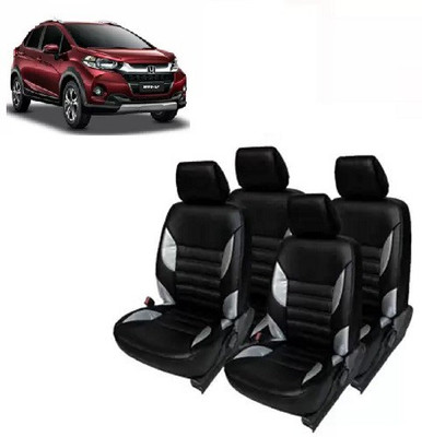 autodesign PU Leather Car Seat Cover For Honda WRV(Front Detachable Headrest, Mono Back Seat, Without Back Seat Arm Rest, 5 Seater)