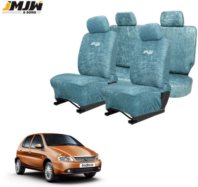 JMJW & SONS Cotton Car Seat Cover For Tata Indica(Front Detachable Headrest, Mono Back Seat, Without Back Seat Arm Rest, 5 Seater)