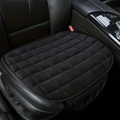 KeepCart Velvet Car Seat Cover For Universal For Car Universal For Car(Front Detachable Headrest, Split Back Seat, Without Back Seat Arm Rest, 1 Seater)