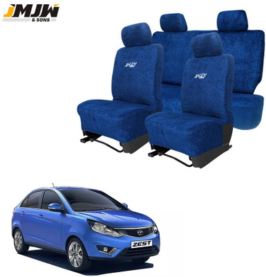 JMJW & SONS Cotton Car Seat Cover For Tata Zest(Front Detachable Headrest, Mono Back Seat, Without Back Seat Arm Rest, 5 Seater)