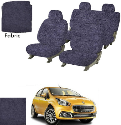 Crokrok Fabric Car Seat Cover For Fiat Punto(Front Detachable Headrest, Mono Back Seat, With Back Seat Arm Rest, 5 Seater, 2 Back Seat Head Rests)