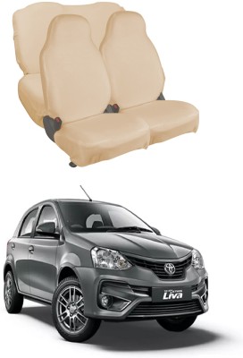 Autoxygen Cotton Car Seat Cover For Toyota Etios Liva(Fixed Head Rest, 5 Seater)