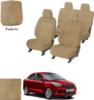 Crokrok Fabric Car Seat Cover For Ford Aspire(Front Detachable Headrest, Mono Back Seat, With Back Seat Arm Rest, 5 Seater, 2 Back Seat Head Rests)