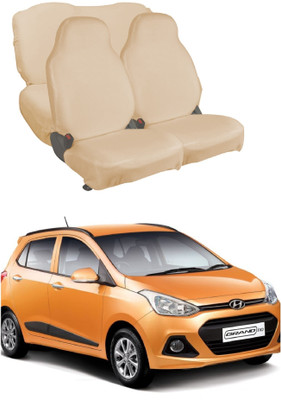 Autoxygen Cotton Car Seat Cover For Hyundai Grand i10(Fixed Head Rest, Mono Back Seat, Without Back Seat Arm Rest, 5 Seater, 2 Back Seat Head Rests)