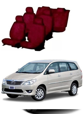 CoverCrafters Cotton Car Seat Cover For Toyota Innova 8S(All Detachable Headrest, Split Back Seat, Without Back Seat Arm Rest, 8 Seater, 2 Back Seat Head Rests)