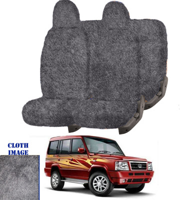 REPLEY Cotton Car Seat Cover For Tata Sumo(Front Detachable Headrest, Without Back Seat Arm Rest, 9 Seater, 2 Back Seat Head Rests)