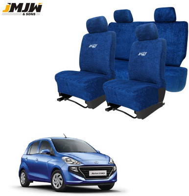 JMJW & SONS Cotton Car Seat Cover For Hyundai Santro Xing(Front Detachable Headrest, Mono Back Seat, Without Back Seat Arm Rest, 5 Seater, 2 Back Seat Head Rests)