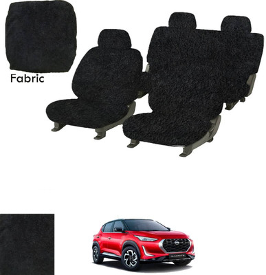 Crokrok Fabric Car Seat Cover For Nissan Magnite(Front Detachable Headrest, Mono Back Seat, With Back Seat Arm Rest, 5 Seater, 2 Back Seat Head Rests)
