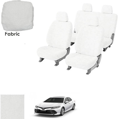 Crokrok Fabric Car Seat Cover For Toyota New Camry(Front Detachable Headrest, Mono Back Seat, With Back Seat Arm Rest, 5 Seater, 2 Back Seat Head Rests)