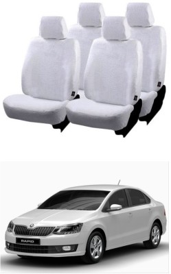 Autohug Cotton Car Seat Cover For Skoda Rapid(All Detachable Headrest, Mono Back Seat, With Back Seat Arm Rest, 5 Seater, 2 Back Seat Head Rests)