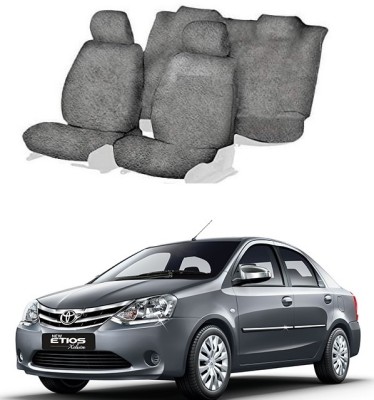 GSE Cotton Car Seat Cover For Toyota Etios(Front Detachable Headrest, Mono Back Seat, Without Back Seat Arm Rest, 5 Seater)