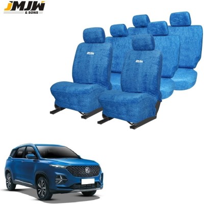 JMJW & SONS Cotton Car Seat Cover For MG Hector Plus(All Detachable Headrest, Split Back Seat, With Back Seat Arm Rest, 7 Seater, 3 Back Seat Head Rests)