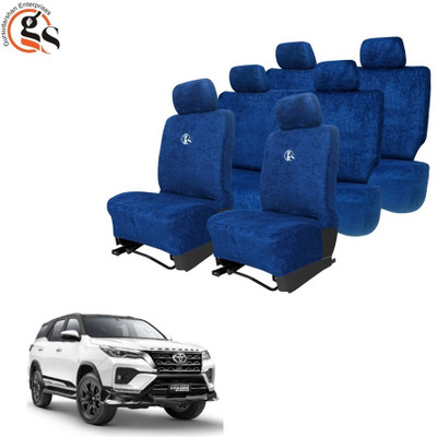 GSE Cotton Car Seat Cover For Toyota Fortuner(All Detachable Headrest, Split Back Seat, With Back Seat Arm Rest, 7 Seater, 2 Back Seat Head Rests)