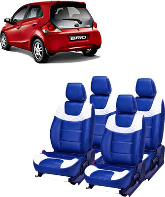 JMDi PU Leather Car Seat Cover For Honda Brio(Fixed Head Rest, Mono Back Seat, Without Back Seat Arm Rest, 5 Seater, 2 Back Seat Head Rests)