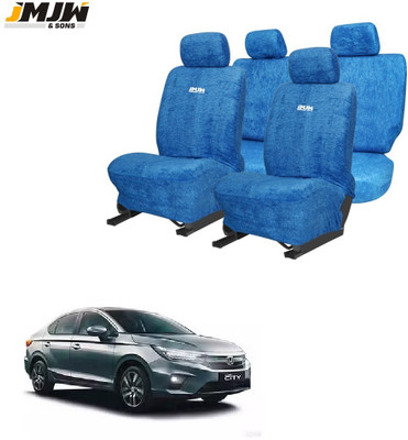 JMJW & SONS Cotton Car Seat Cover For Honda City 1.3/1.5(All Detachable Headrest, Mono Back Seat, With Back Seat Arm Rest, 5 Seater, 2 Back Seat Head Rests)