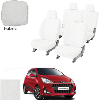 Crokrok Fabric Car Seat Cover For Hyundai i10(Front Detachable Headrest, Mono Back Seat, With Back Seat Arm Rest, 5 Seater, 2 Back Seat Head Rests)