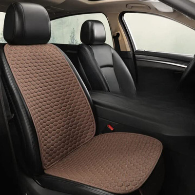 Hukimoyo Fabric Car Seat Cover(Front Detachable Headrest, Without Back Seat Arm Rest, 1 Seater)