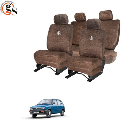 GSE Cotton Car Seat Cover For Maruti 800(Front Detachable Headrest, Mono Back Seat, Without Back Seat Arm Rest, 5 Seater)