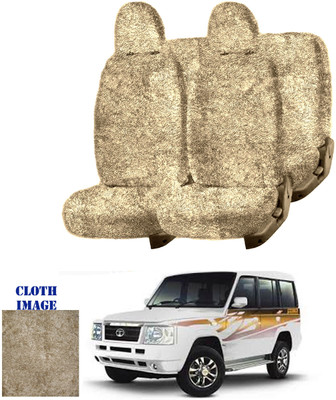 REPLEY Cotton Car Seat Cover For Tata Sumo Victa(Front Detachable Headrest, Without Back Seat Arm Rest, 7 Seater, 2 Back Seat Head Rests)