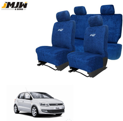 JMJW & SONS Cotton Car Seat Cover For Volkswagen Polo(All Detachable Headrest, Mono Back Seat, Without Back Seat Arm Rest, 5 Seater, 2 Back Seat Head Rests)