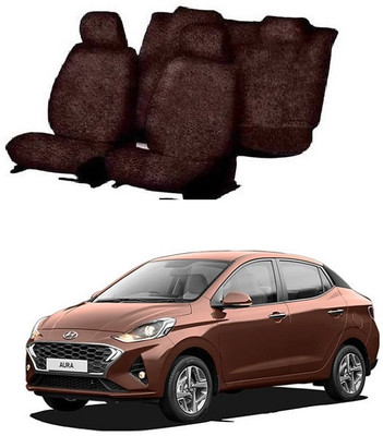 Autohug Cotton Car Seat Cover For Hyundai Aura(All Detachable Headrest, Mono Back Seat, With Back Seat Arm Rest, 5 Seater, 2 Back Seat Head Rests)