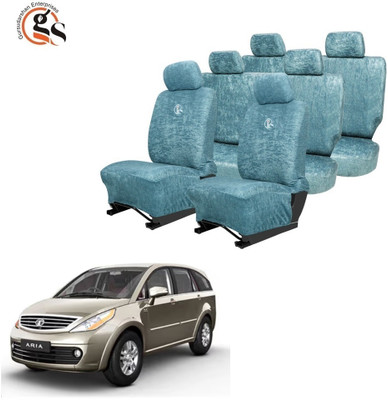GSE Cotton Car Seat Cover For Tata Aria(All Detachable Headrest, Split Back Seat, With Back Seat Arm Rest, 7 Seater, 3 Back Seat Head Rests)