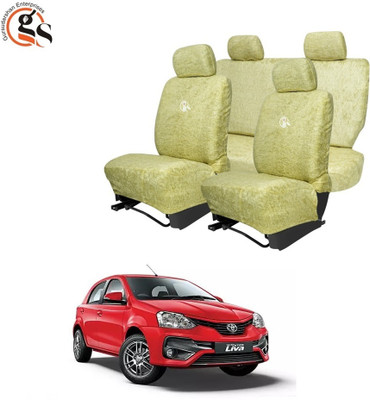 GSE Cotton Car Seat Cover For Toyota Etios Liva(All Detachable Headrest, Mono Back Seat, Without Back Seat Arm Rest, 5 Seater, 2 Back Seat Head Rests)