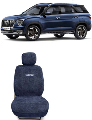 Kingsway Cotton Car Seat Cover For Hyundai(Fixed Head Rest, 6 Seater)