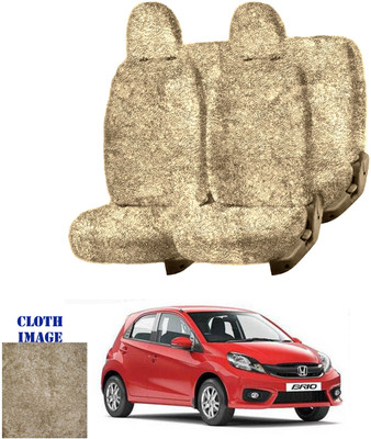 REPLEY Cotton Car Seat Cover For Honda Brio(Front Detachable Headrest, Without Back Seat Arm Rest, 5 Seater, 2 Back Seat Head Rests)