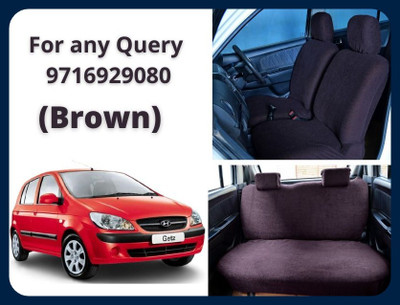Chiefride Cotton Car Seat Cover For Hyundai Getz(All Detachable Headrest, Without Back Seat Arm Rest, 5 Seater, 2 Back Seat Head Rests)