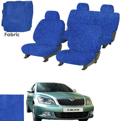 Crokrok Fabric Car Seat Cover For Skoda Laura(Front Detachable Headrest, Mono Back Seat, With Back Seat Arm Rest, 5 Seater, 2 Back Seat Head Rests)