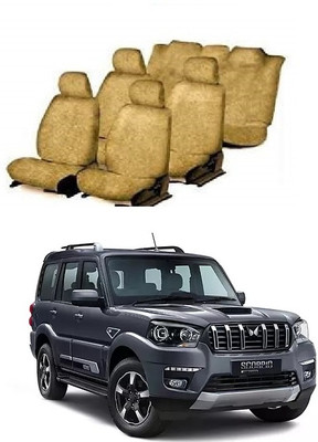 Autohug Cotton Car Seat Cover For Mahindra Scorpio 7S(All Detachable Headrest, Mono Back Seat, Without Back Seat Arm Rest, 7 Seater, 2 Back Seat Head Rests)