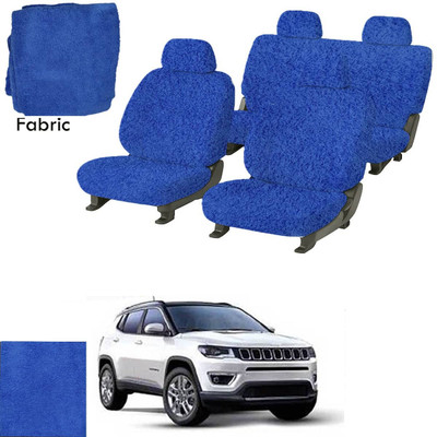 Crokrok Fabric Car Seat Cover For Jeep Compass(Front Detachable Headrest, Mono Back Seat, With Back Seat Arm Rest, 5 Seater, 2 Back Seat Head Rests)